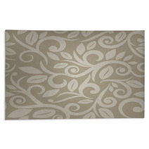 Tan Beige Or Cream Floral Seamless Background Rugs 61790803