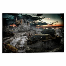 Tank Attack Captured Area Rugs 80029133