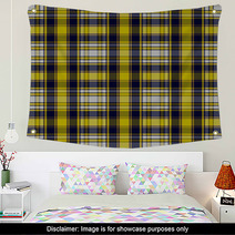 Tartan Traditional Checkered British Fabric Seamless Pattern Wall Art 64157526