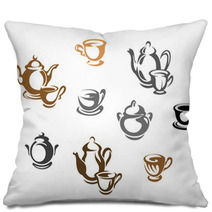 Tea Cups And Teapots Pillows 40899276