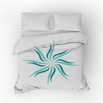 Teal Petal Ornamental Flower Bedding 116592906