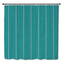 Teal Zigzag Textured Fabric Pattern Background Bath Decor 65942104