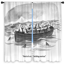 Team Building Boat Window Curtains 216456627