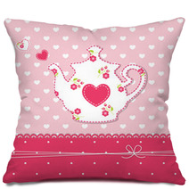 Teapot Background Pillows 68269952