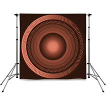 Technology Brown Background With Circle Backdrops 71248556