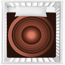 Technology Brown Background With Circle Nursery Decor 71248556