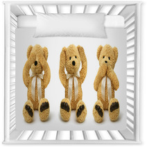 Teddy Bears See Hear Speak No Evil Nursery Decor 68534289