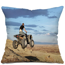 Teen On Quad ATV  Four Wheeler Pillows 14919458