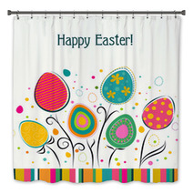 Template Easter Greeting Card, Vector Bath Decor 60487861
