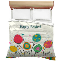 Template Easter Greeting Card, Vector Bedding 60487861