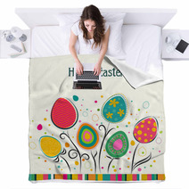 Template Easter Greeting Card, Vector Blankets 60487861