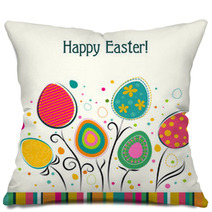 Template Easter Greeting Card, Vector Pillows 60487861