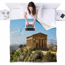 Temple Of Concordia Blankets 61636626