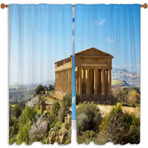Temple Of Concordia Window Curtains 61636626