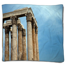 Temple Of Olympian Zeus Blankets 61826150