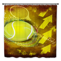 Tennis Background Bath Decor 63261637