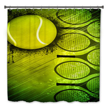 Tennis Background Bath Decor 63261751