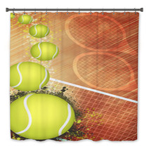 Tennis Background Bath Decor 63261886