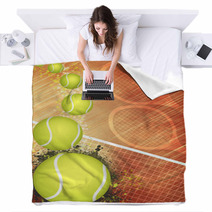 Tennis Background Blankets 63261886