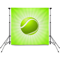 Tennis Ball On Abstract Internet Background Backdrops 22311006