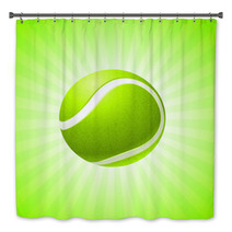 Tennis Ball On Abstract Internet Background Bath Decor 22311006