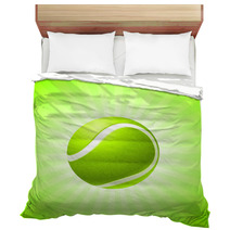 Tennis Ball On Abstract Internet Background Bedding 22311006