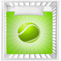 Tennis Ball On Abstract Internet Background Nursery Decor 22311006