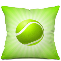 Tennis Ball On Abstract Internet Background Pillows 22311006