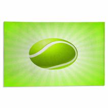 Tennis Ball On Abstract Internet Background Rugs 22311006