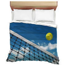 Tennis Ball Over Net Bedding 44458710