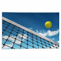 Tennis Ball Over Net Rugs 44458710