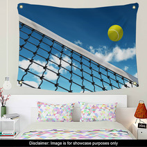 Tennis Ball Over Net Wall Art 44458710