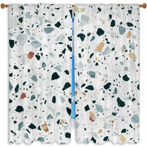 Terrazzo Flooring Vector Seamless Pattern Classic Italian Type Of Floor In Venetian Style Window Curtains 201903854