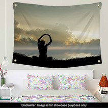 Terrific View Of A Beautiful Sunset In Africa Wall Art 65634671