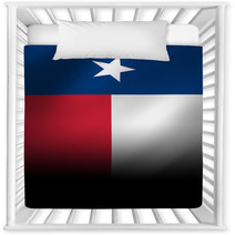 Texan Flag Waving In The Wind Nursery Decor 10219947