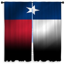 Texan Flag Waving In The Wind Window Curtains 10219947