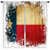 Texan Flag Window Curtains 58462899