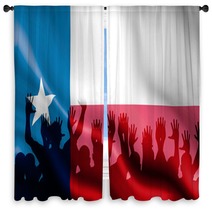 Texan Flag Window Curtains 8458987