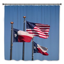 Texas And American Flags Bath Decor 25368467