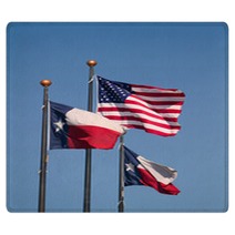 Texas And American Flags Rugs 25368467