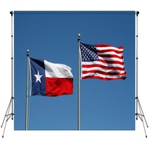 Texas And US Flag Backdrops 5077534