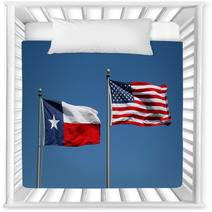 Texas And US Flag Nursery Decor 5077534
