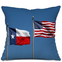 Texas And US Flag Pillows 5077534