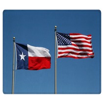 Texas And US Flag Rugs 5077534