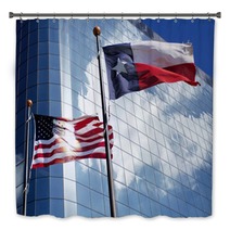 Texas And US Flags Bath Decor 28138719