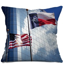 Texas And US Flags Pillows 28138719