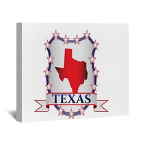 Texas Crest Wall Art 56553738