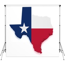 Texas Map 3d Shape Backdrops 45401286