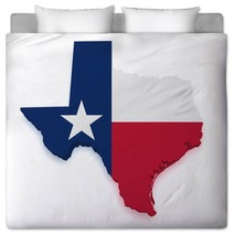 Texas Map 3d Shape Bedding 45401286