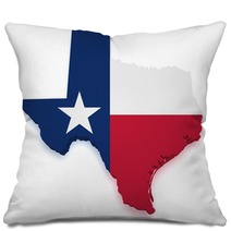 Texas Map 3d Shape Pillows 45401286
